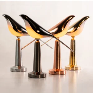 - Rechargeable BL table lamp bird model four bright background designs - پاک پخش - گلدان فلزی ماری گلد مدل کلاسیک,گلدان فلزی,گلدان فلزی رخ,گلدان فلزی ماری گلد
